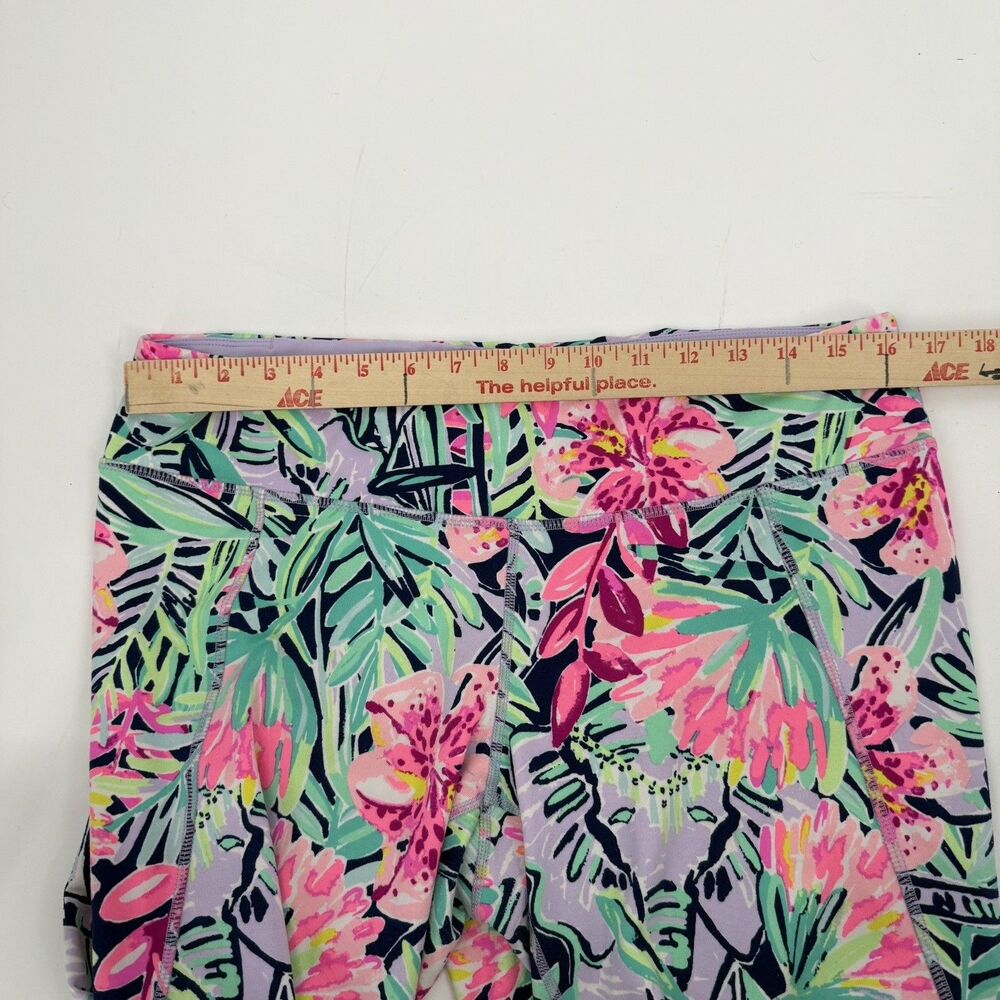 Lilly Pulitzer Luxletic Anika Weekender Cropped Legging Floral Resort Size XL - Picture 11 of 14